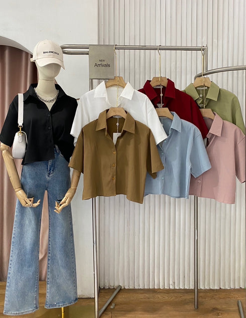 MATINEE Basic Crop Shirts